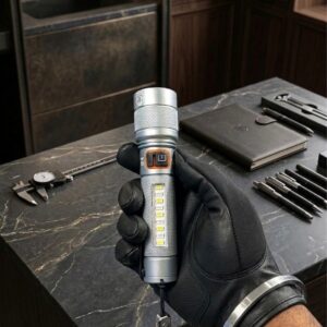 MZ M987 Multi-Functional Car Flashlight | 80W+30W COB LED | Rechargeable | Safety Hammer | Belt Cutter | Zoom Torch | Waterproof | Impact Resistant